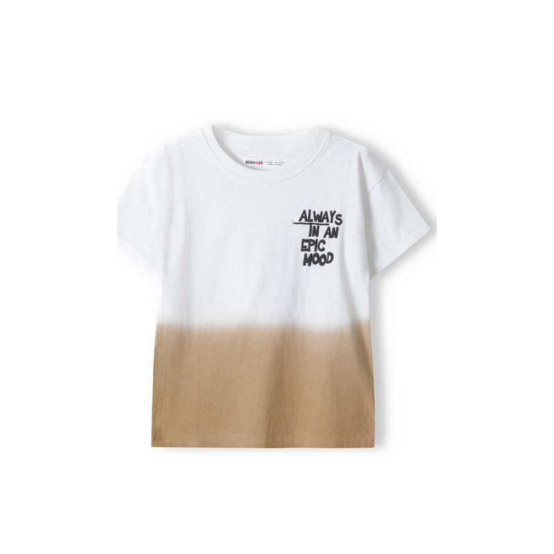 T-shirt tie&dye marron et blanc