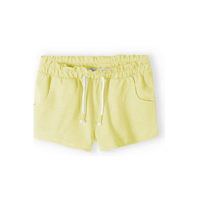 Short coton jaune