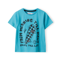 T-shirt bleu skate