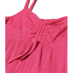 Robe longue rose