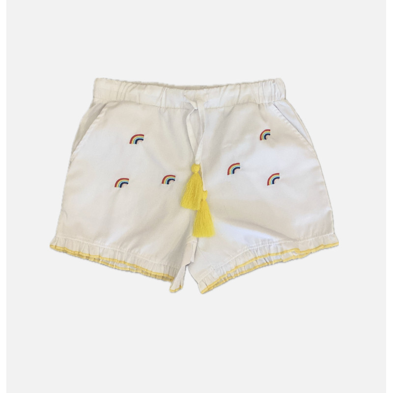 Short Arc en ciel en voile de coton