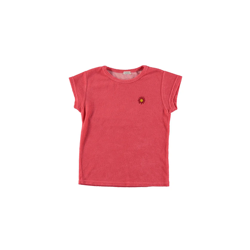 T shirt éponge fuchsia