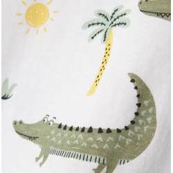 T-shirt Crocodiles blanc