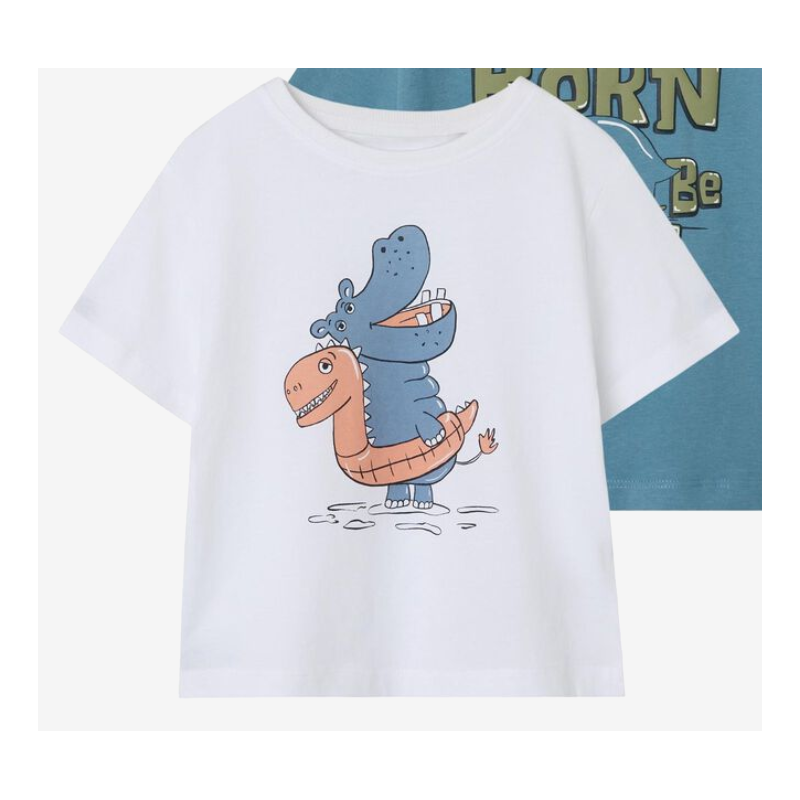 T-shirt hippo blanc