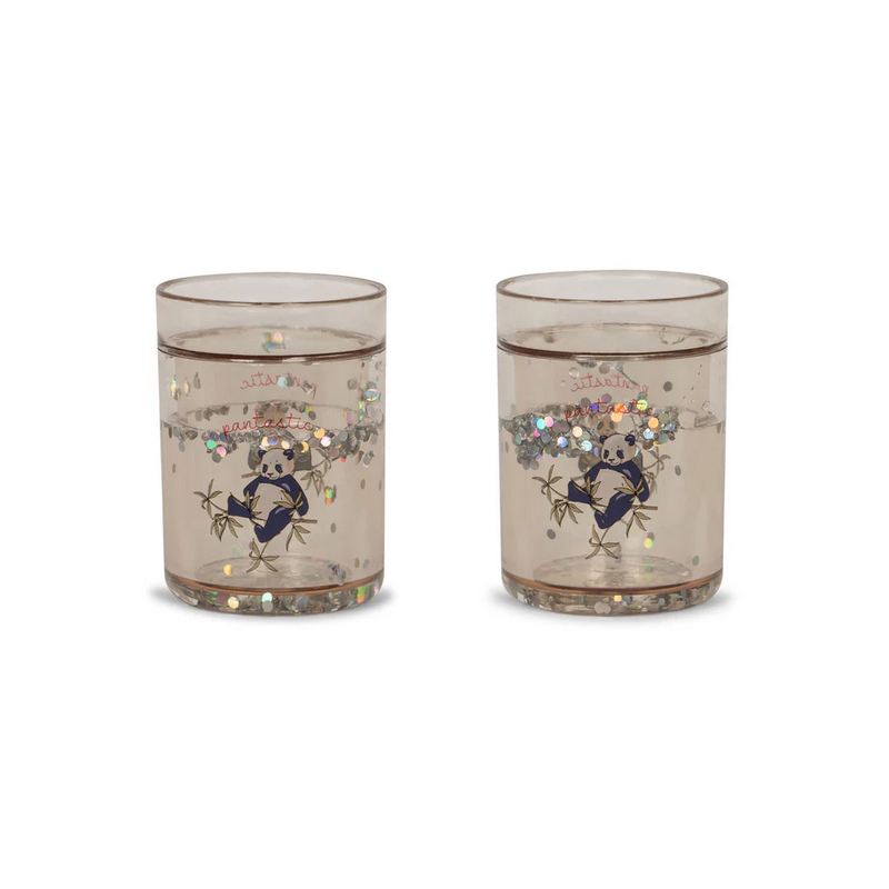 Lot de 2 gobelets a paillettes Panda