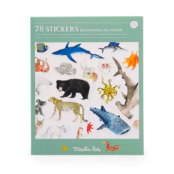 78 stickers Les animaux du monde