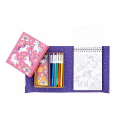 Kit et carnet de coloriage Licorne