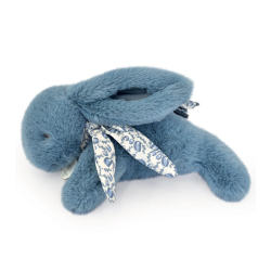 Peluche Lapin Doudou- Pantin bleu