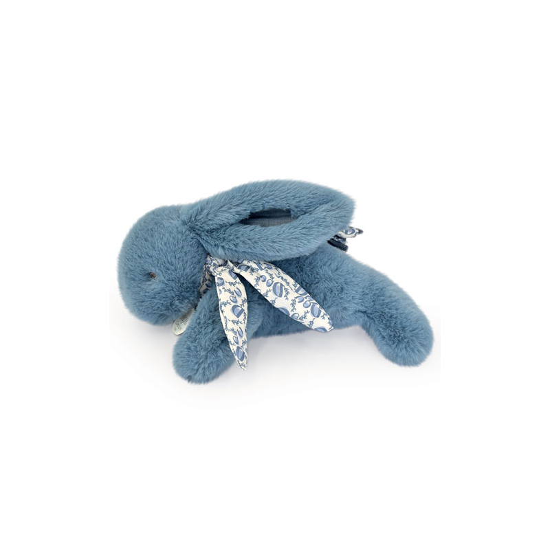 Peluche Lapin Doudou- Pantin bleu