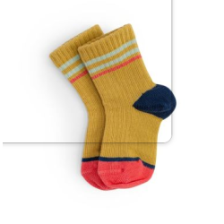 Chaussettes côtelées multicolores