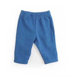 Pantalon velours côtelé bleu KAMIL