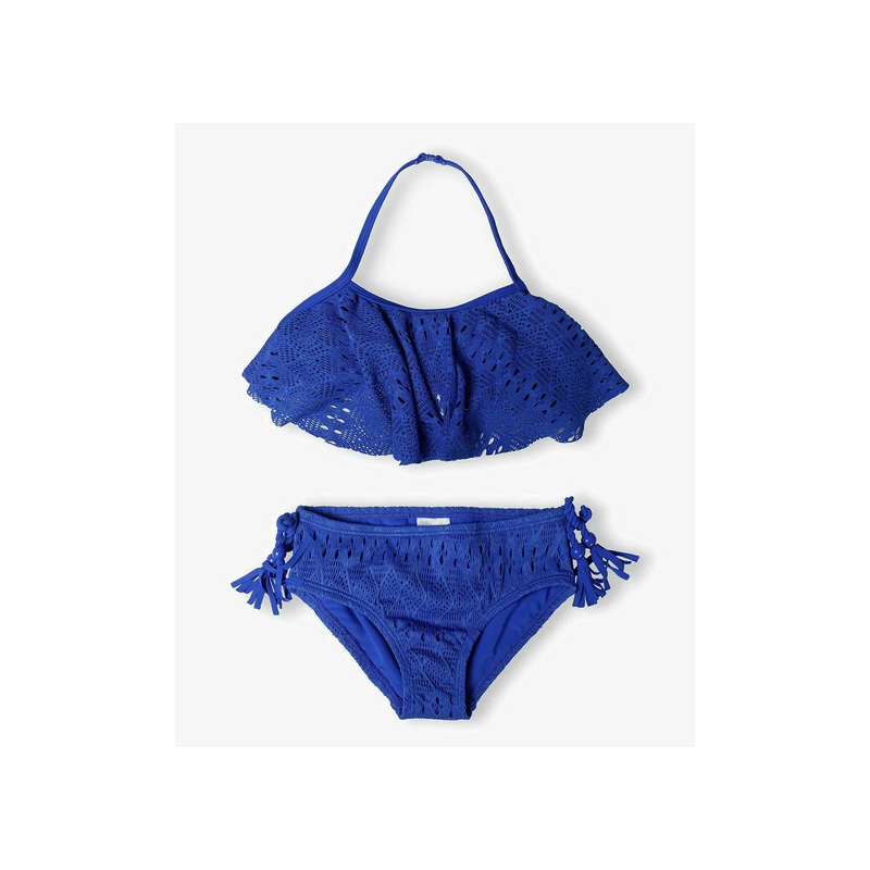 Maillot de bain 2P crochet bleu