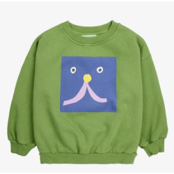 Sweatshirt Funny Face vert