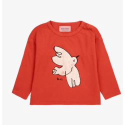 T-shirt rouge oiseau