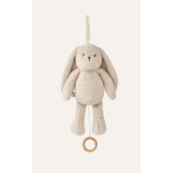 Peluche musical lapin crème Makenna