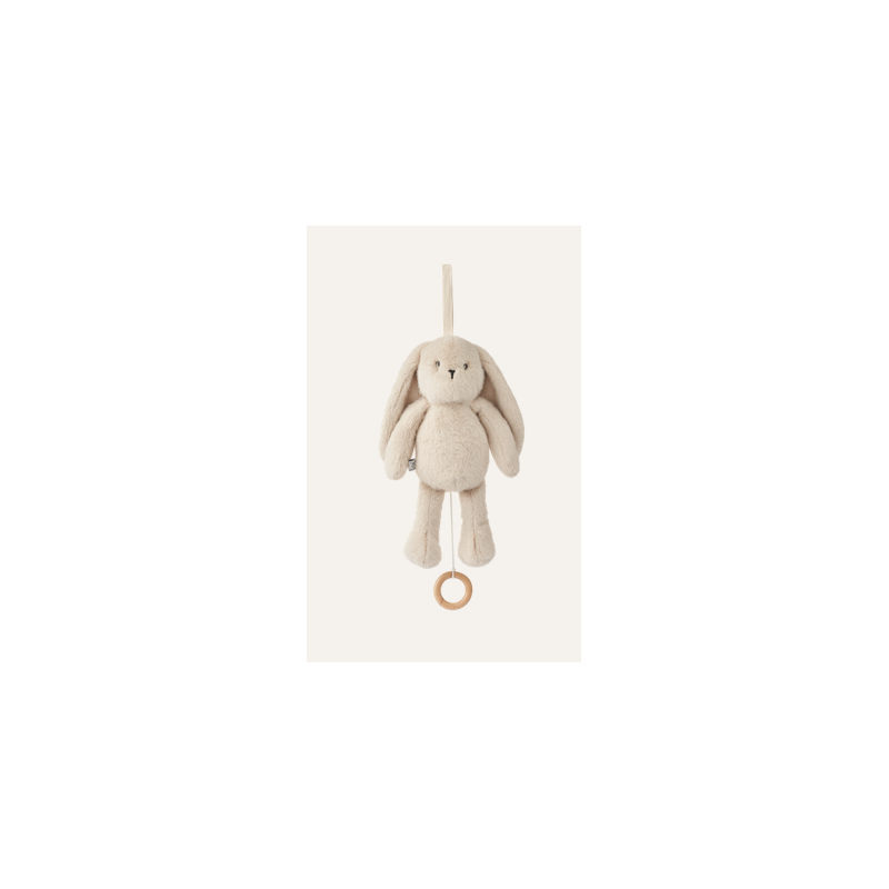 Peluche musical lapin crème Makenna