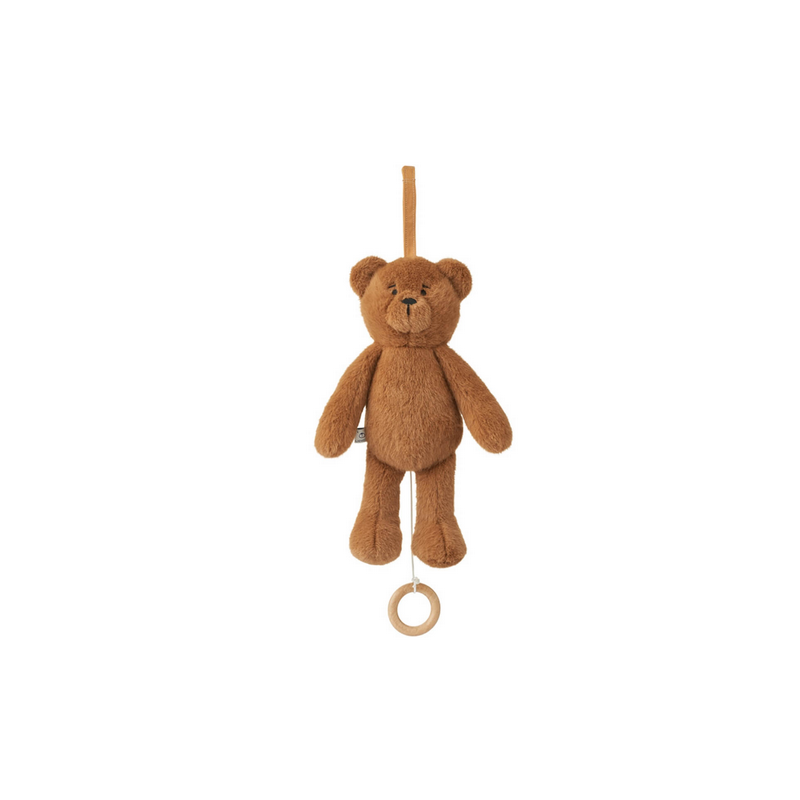 Peluche musical ourson caramel Makenna