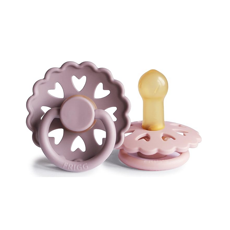 Lot de 2 tétines Frigg Fairytale Mauve/primrose