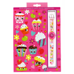 Montre pédagogique Babywatch cupcake