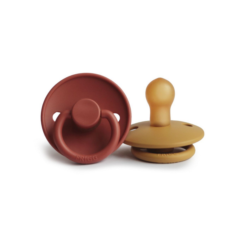 Lot de 2 Tétines Frigg Baked Clay / Honey Gold