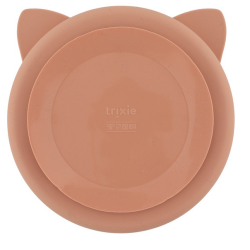 Assiette avec ventouse en silicone et compartiments - Mrs. Cat