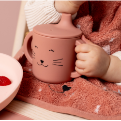 Tasse d'apprentissage en silicone Mrs Cat