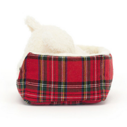 Peluche Chien dans son panier Nipper westie