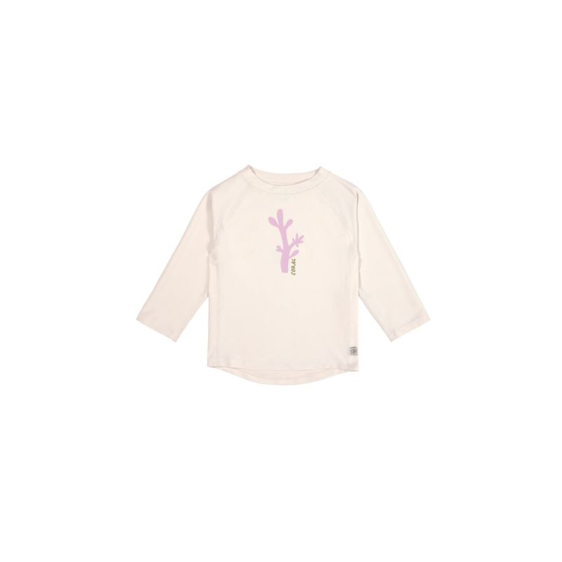 T-shirt anti-UV manches longues enfants - Coraille milky