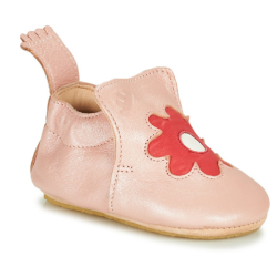 Chaussons Blublu fleur rose baba