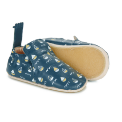 Chaussons my blublu - mou denim imprimé bateaux