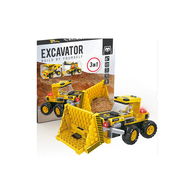 Blocs de construction 220 pièces Excavator