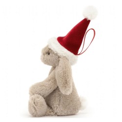 Peluche Lapin Bashful Christmas Decoration - Tiny