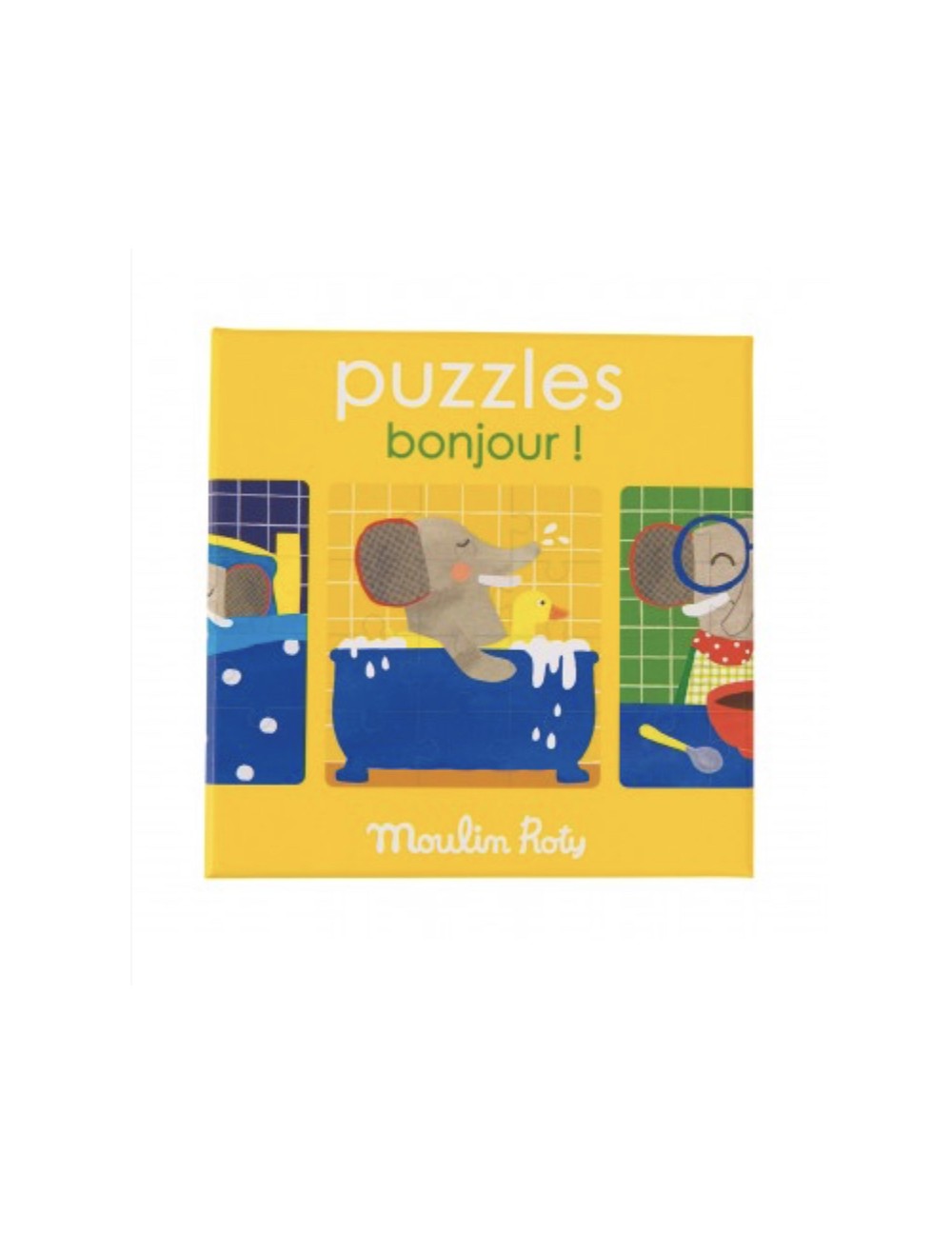 Ensemble de 3 puzzles Bonjour ! Les Popipop