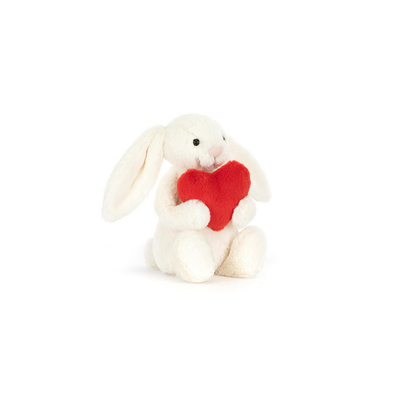 Peluche Lapin coeur rouge