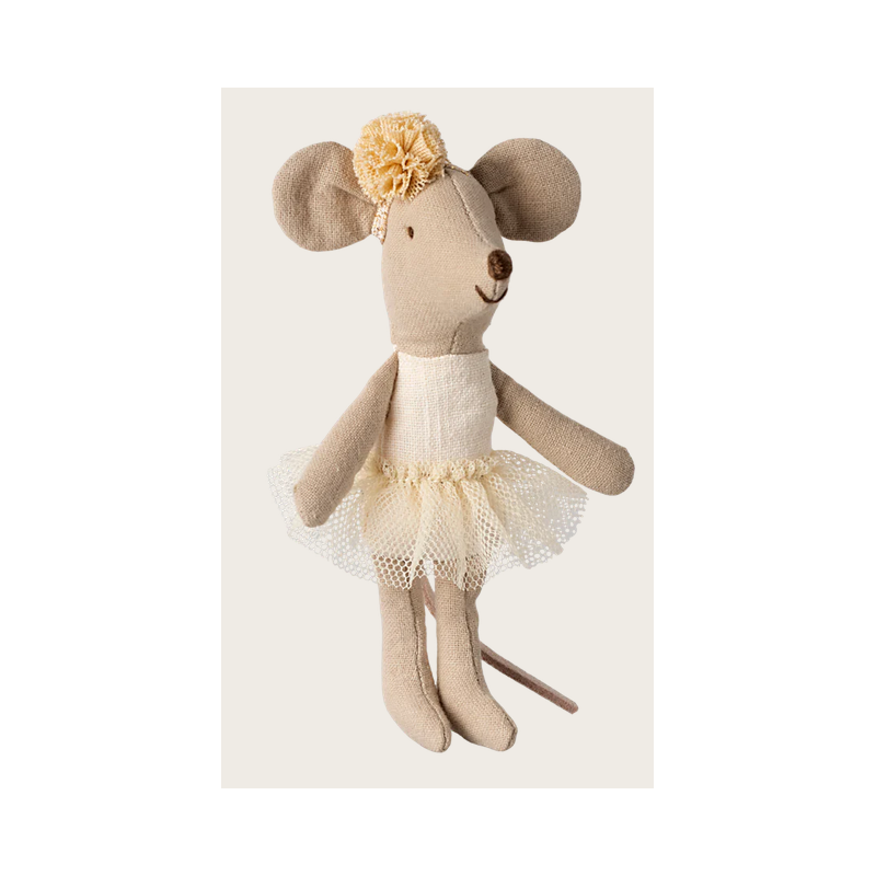 Souris Ballerine Petite Soeur Blanc Cassé