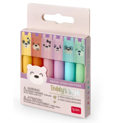 Set de 6 Mini Surligneurs - Teddy’s Style