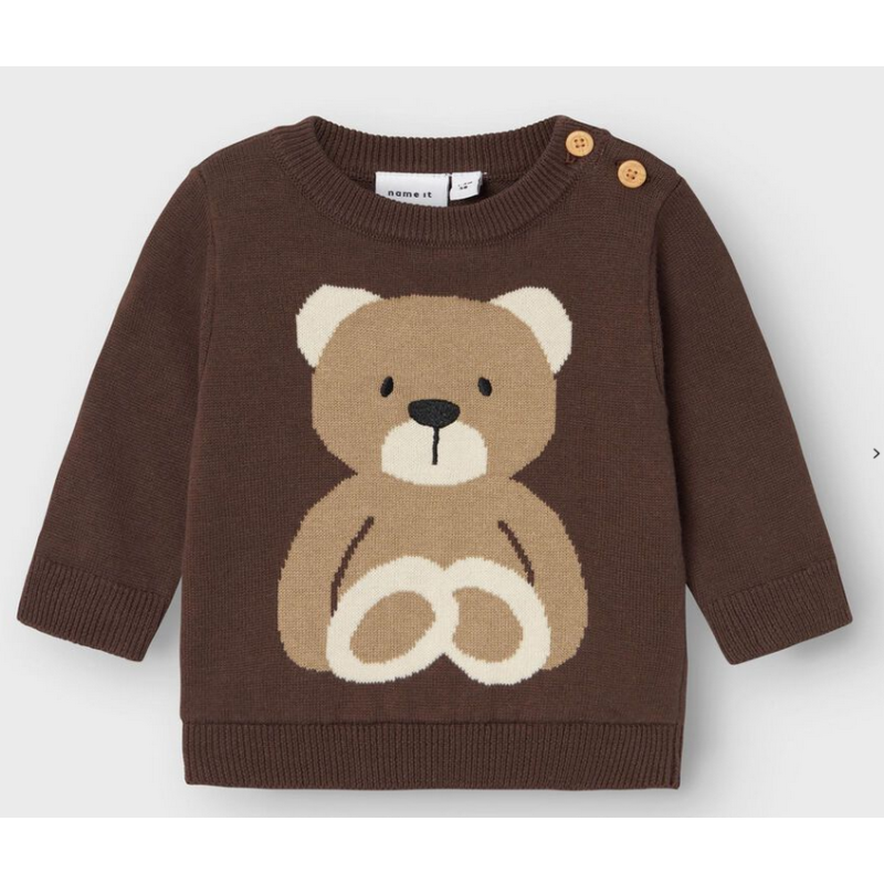 Pull nounours marron