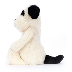 Peluche Bashful Black and Cream Puppy