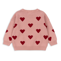 Pull coeur mellow rose