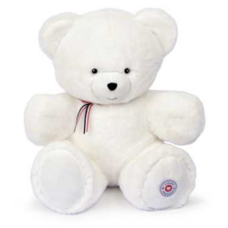 Peluche Ours Français 35cm - Blanc...