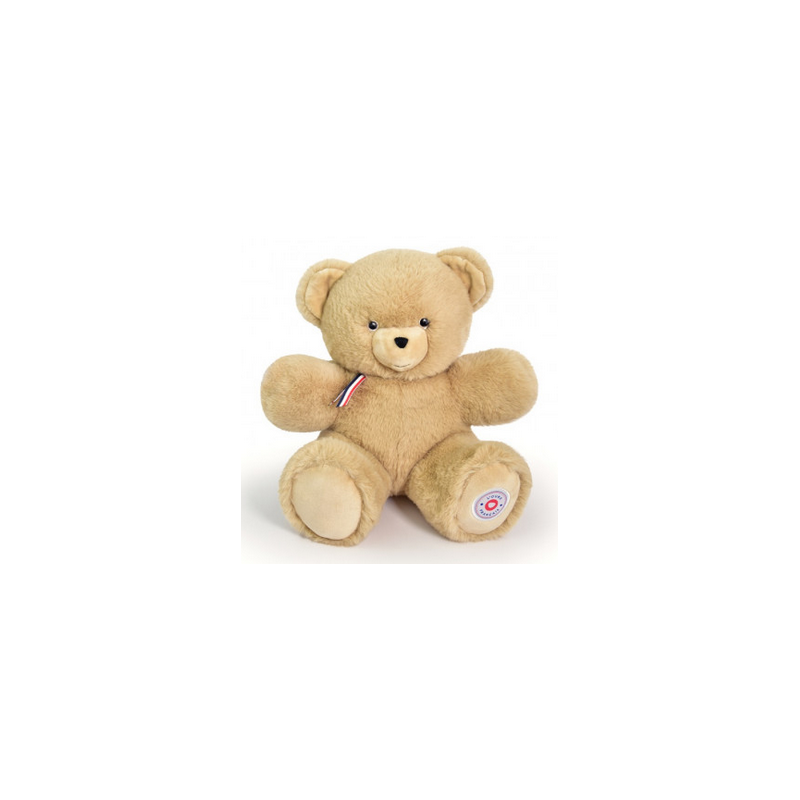 Peluche Ours Français 35cm - Beige Poudré