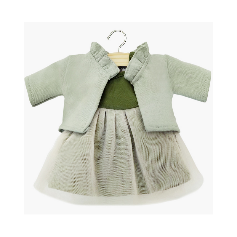 Ensemble tutu Rosella et cardigan Claudia thé vert