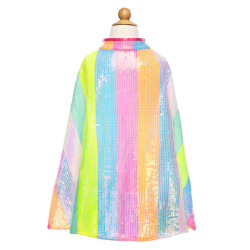 Cape Rayée à Sequins Multicolore