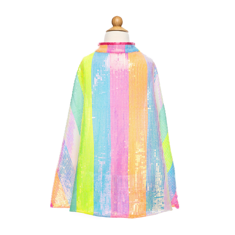 Cape Rayée à Sequins Multicolore