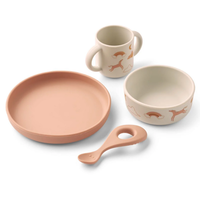 Coffret Repas en Silicone Vivi - Dream / Ecru