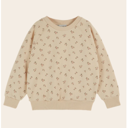 Sweat shirt imprimé roses