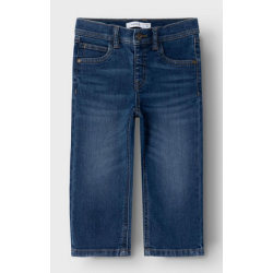 Jean straight dark blue denim