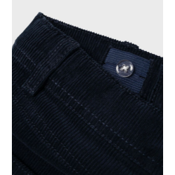 Pantalon velours côtelé marine