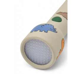 Lampe de poche en sillicone Gry Dinosaurs/Mist