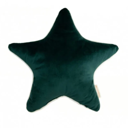 Coussin Etoile Velvet Green Jungle